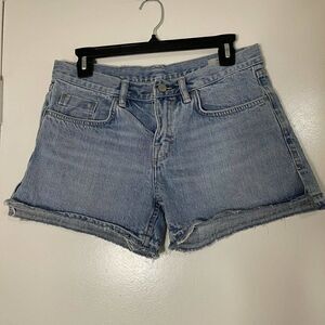 All Saints high waist medium was cotton denim shorts size US 27